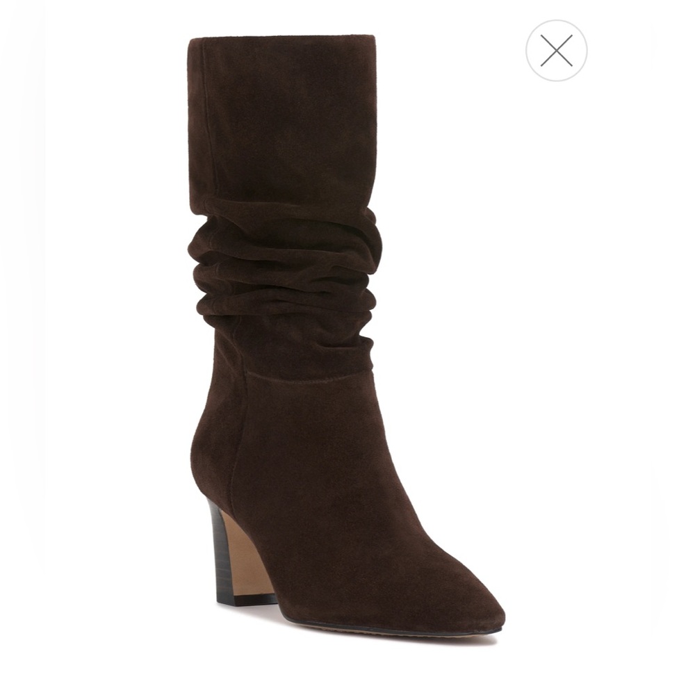 NWT Vince Camuto Slouchy Suede Midcalf Booties